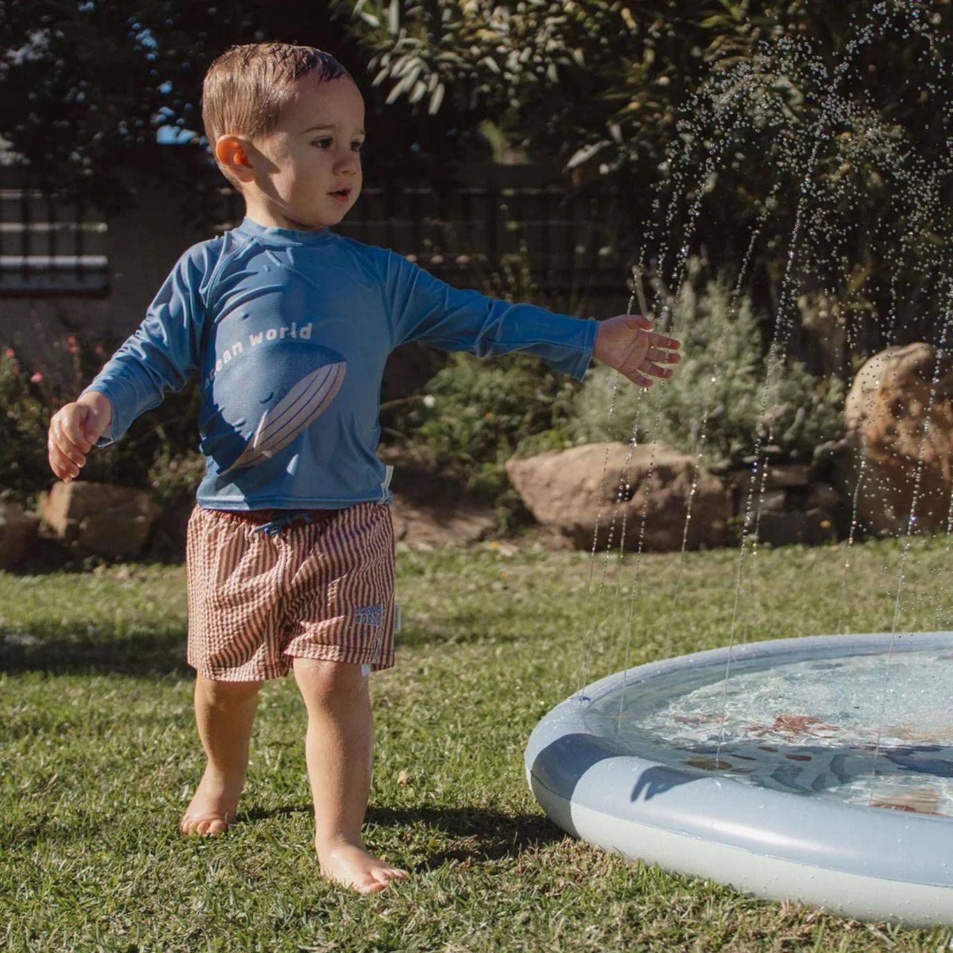 LITTLE DUTCH Wasserspielmatte - Ozean blau - wunderwunsch
