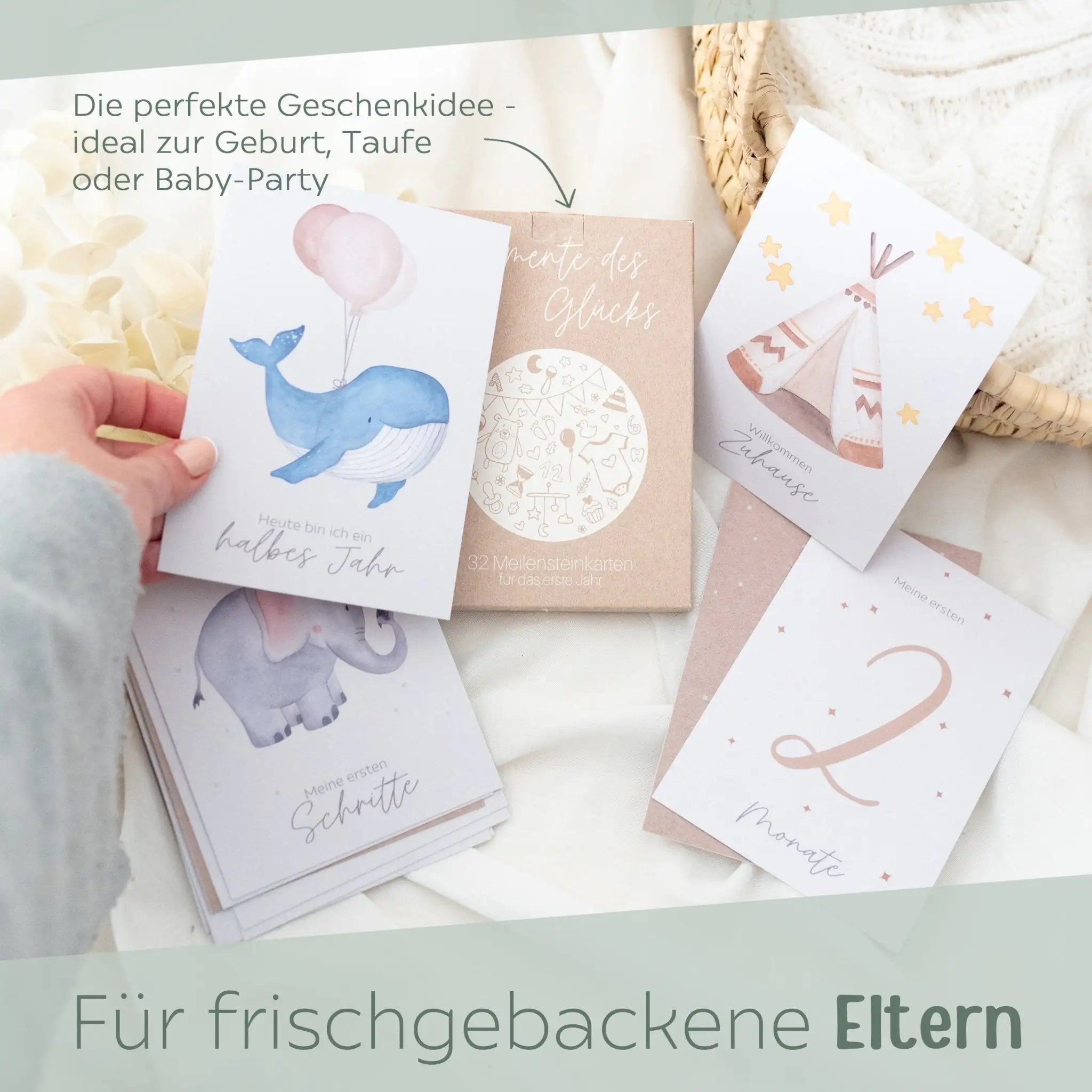 Meilensteinkarten 32 - teiliges Set - wunderwunsch