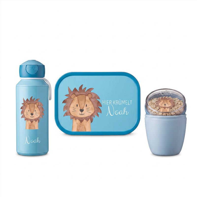 MEPAL Campus Lunchset - Tiere unten Aquarell - wunderwunsch