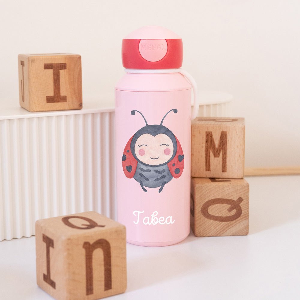 MEPAL Kinder Trinkflasche Campus personalisiert - Tier Aquarell - wunderwunsch