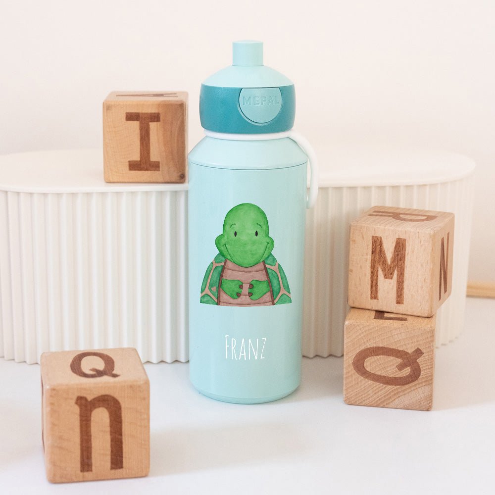 MEPAL Kinder Trinkflasche Campus personalisiert - Tier Aquarell - wunderwunsch