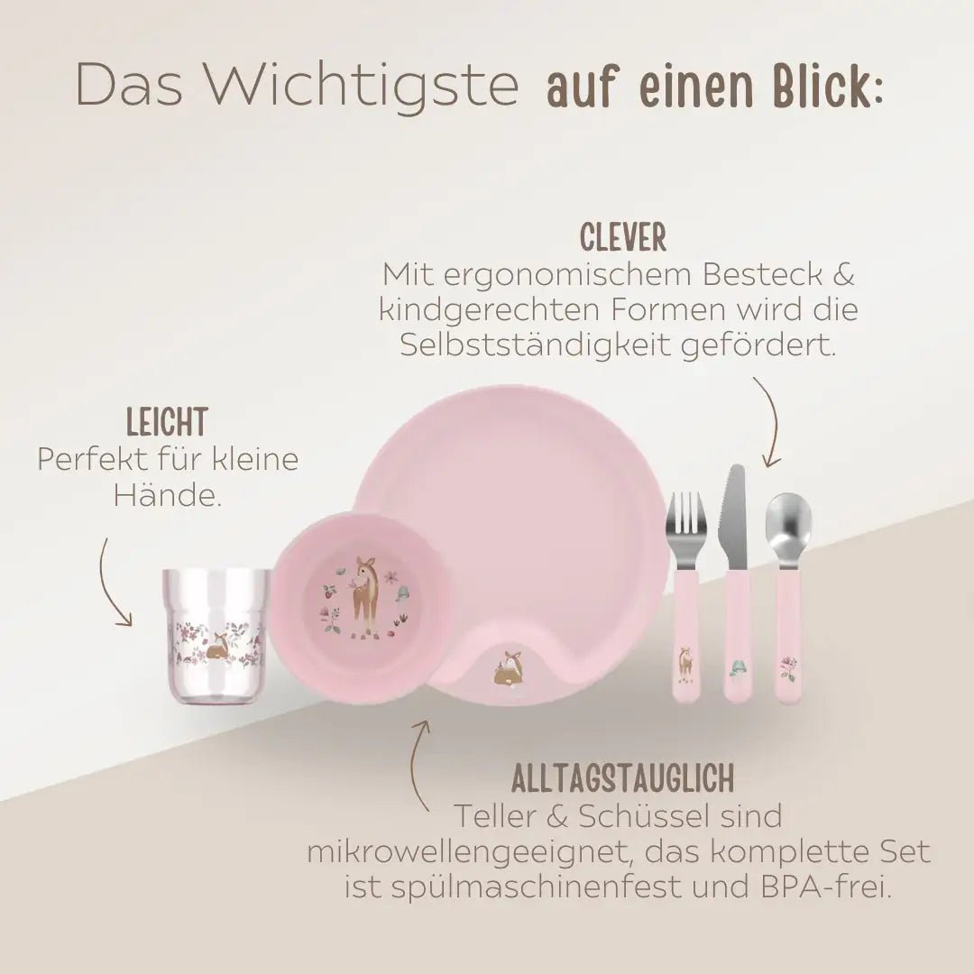 MEPAL X LITTLE DUTCH Kindergeschirrset 6tlg. personalisierbar - wunderwunsch