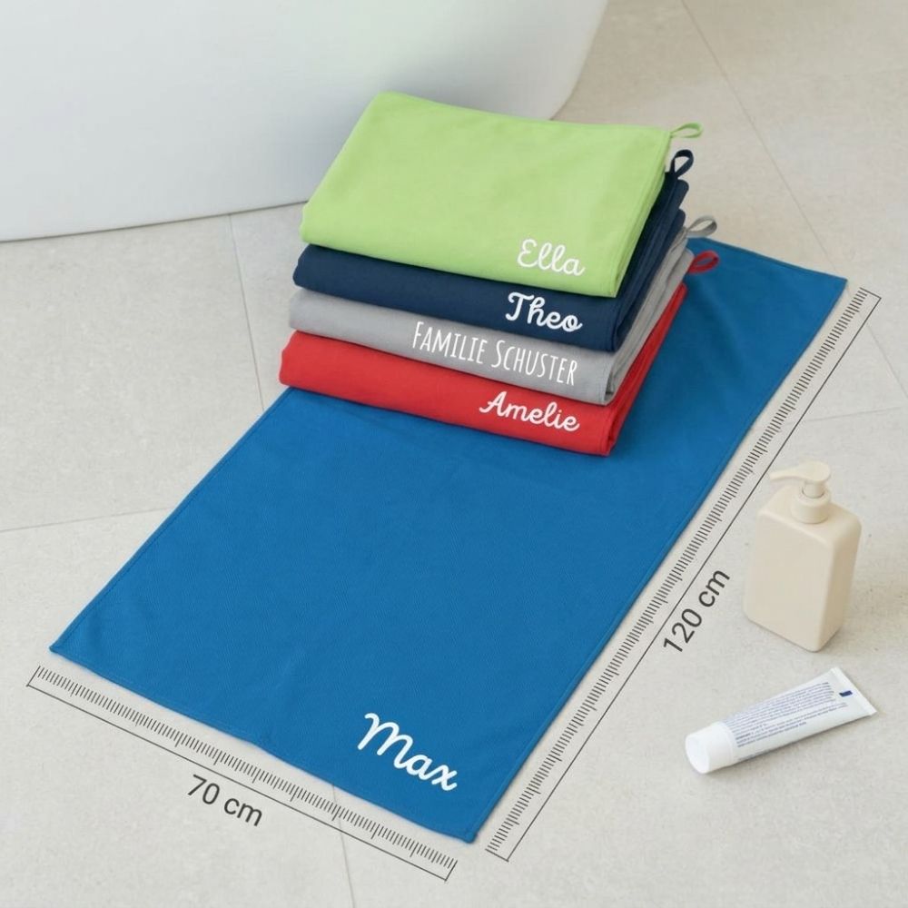 Mikrofaser Handtuch 70x120 cm personalisiert - wunderwunsch