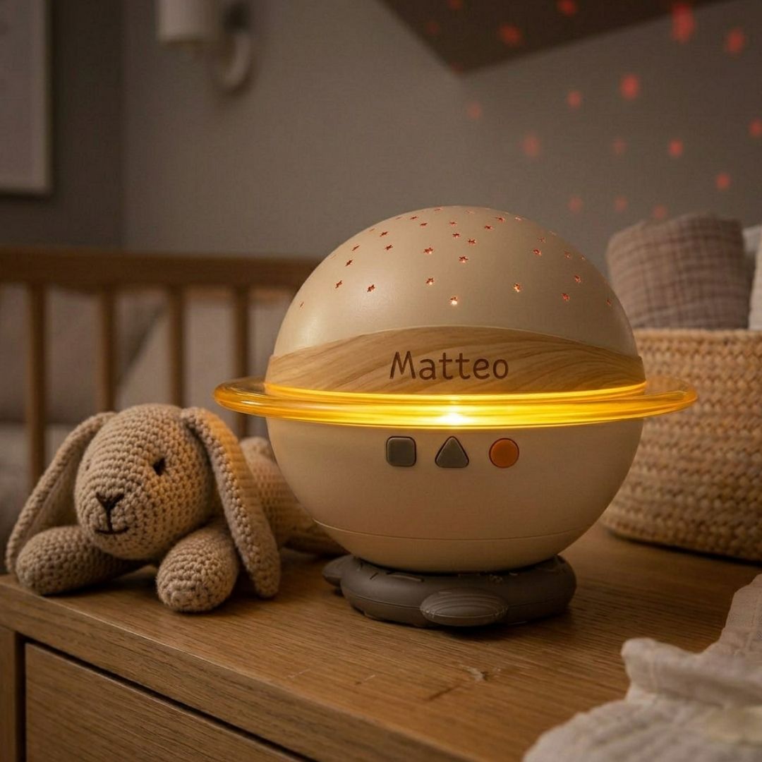 MINILAND Babyprojektor Sternenhimmel personalisiert - wunderwunsch