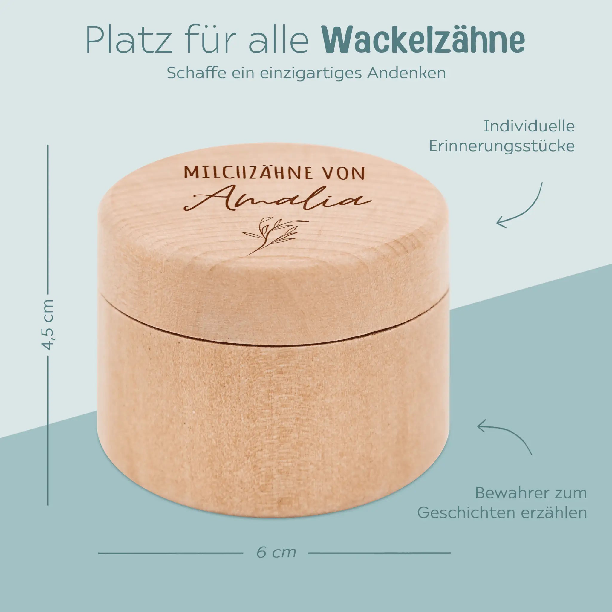 Nabelschnur, Locken - oder Milchzahndose personalisiert - wunderwunsch