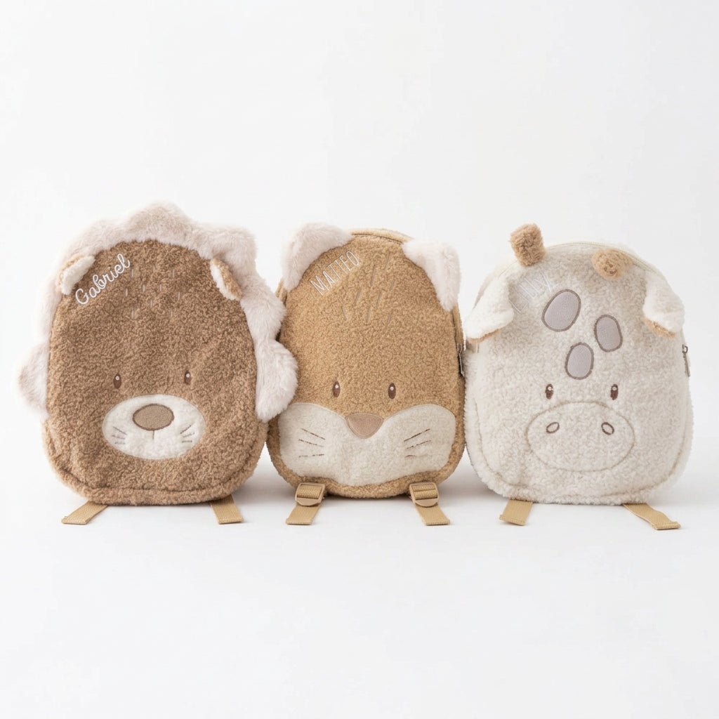 NATTOU Rucksack Tierform - Giraffe, Fuchs, Löwe - wunderwunsch