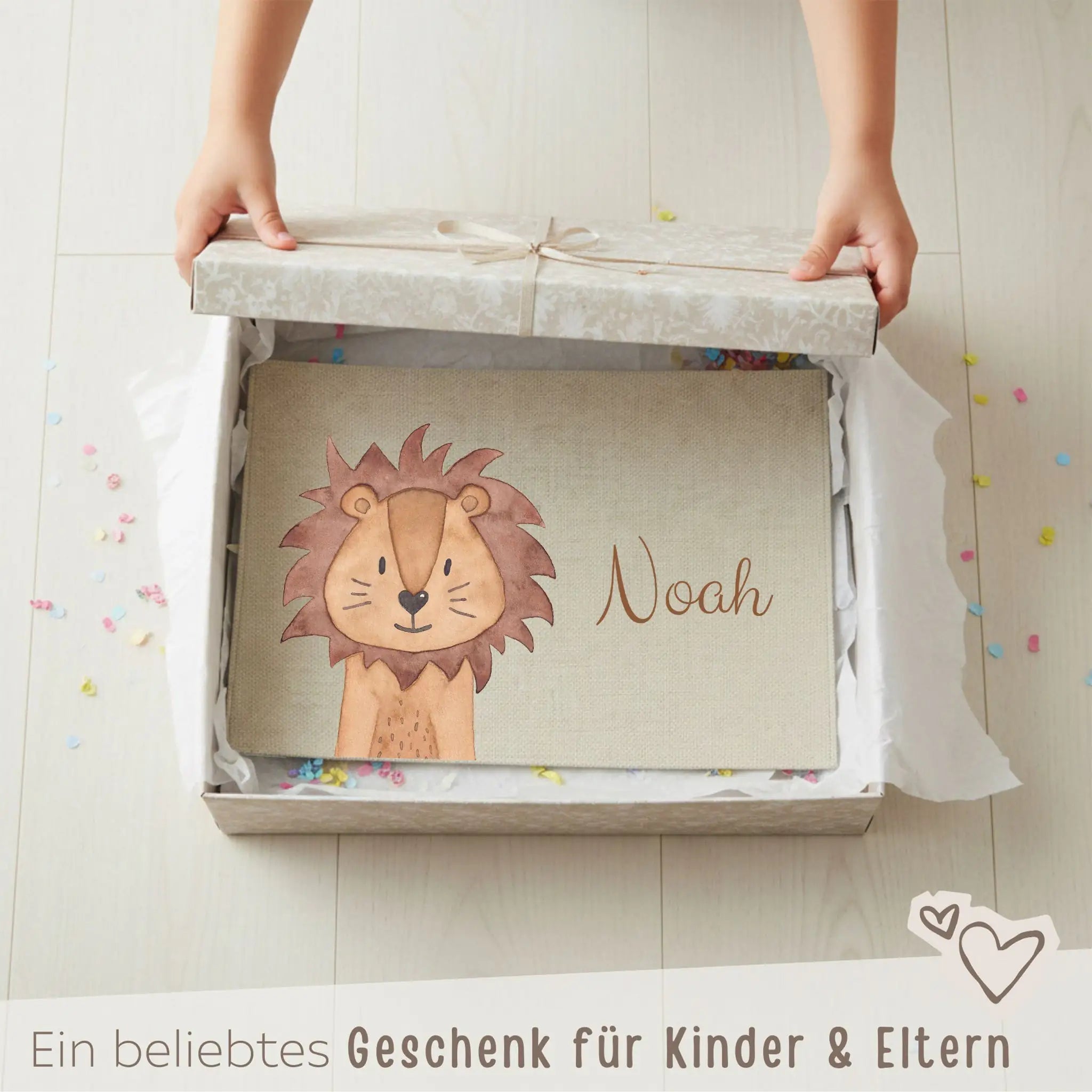 Platzdeckchen personalisiert - Tier Aquarell - wunderwunsch