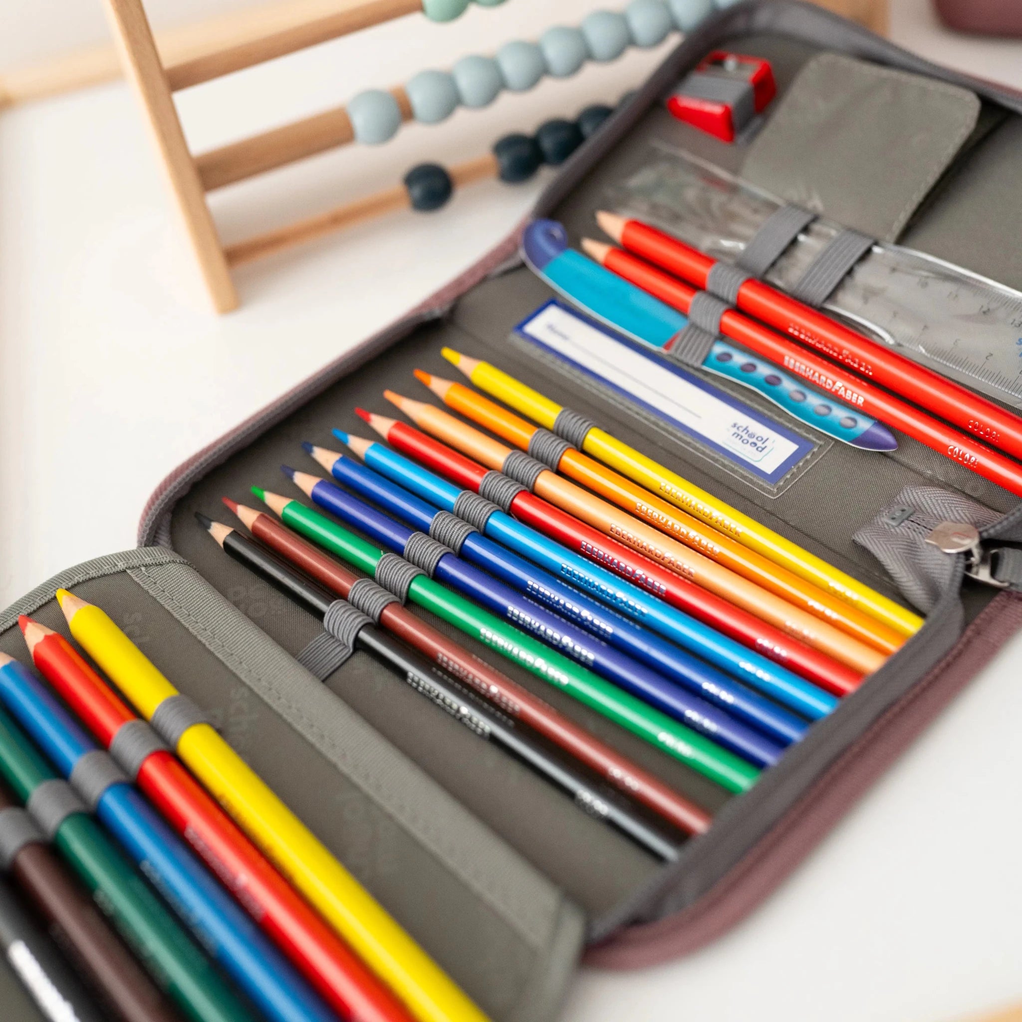 SCHOOL MOOD Schulranzen Set Ocean - Rosa - wunderwunsch