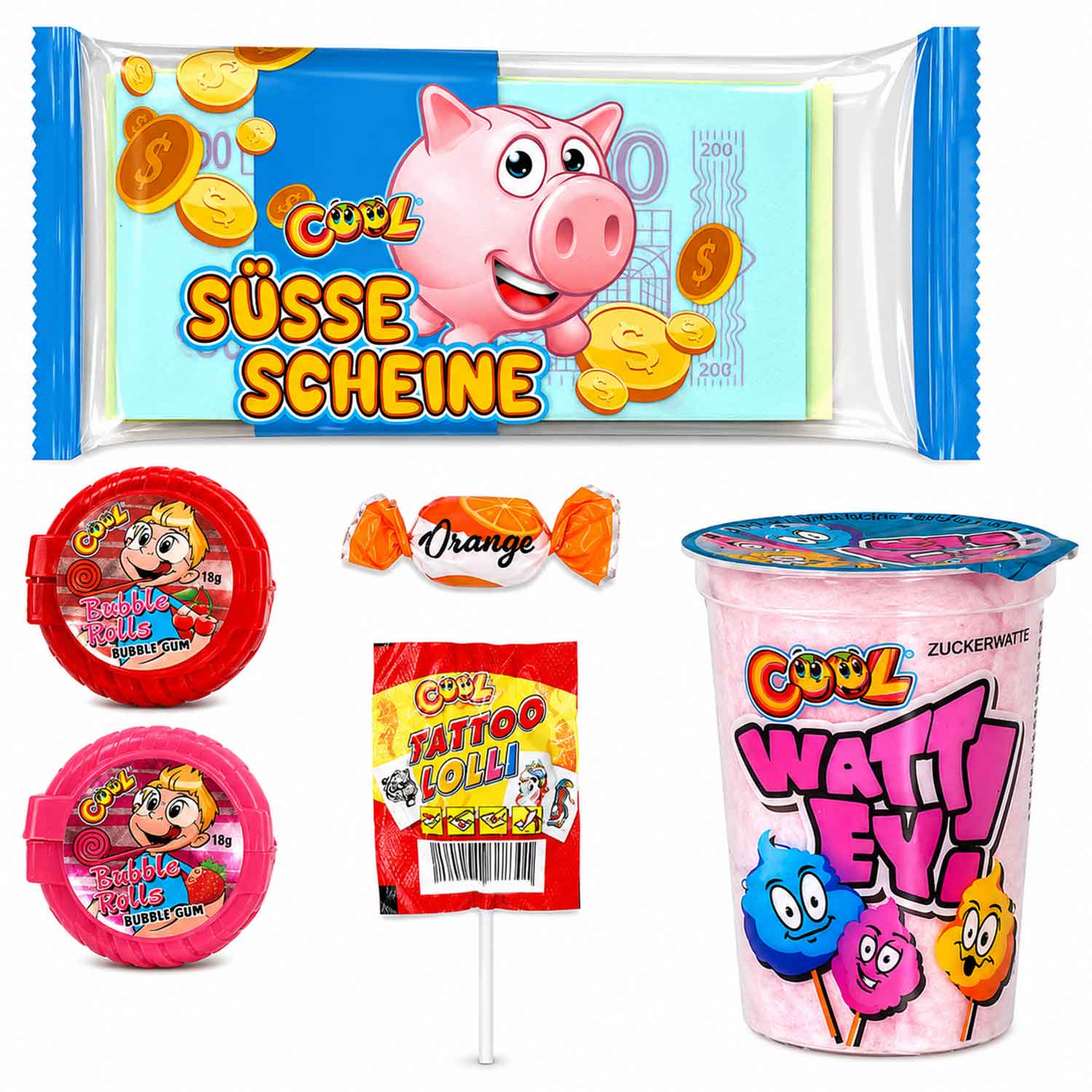 Schultüte Mädchen 80g – gefüllt mit Süßigkeiten - wunderwunsch
