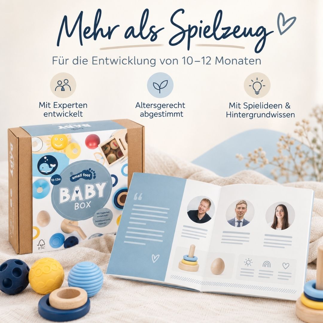 SMALL FOOT Baby-Box - 10 - 12 Monate „Ordnen & Sortieren“ - wunderwunsch