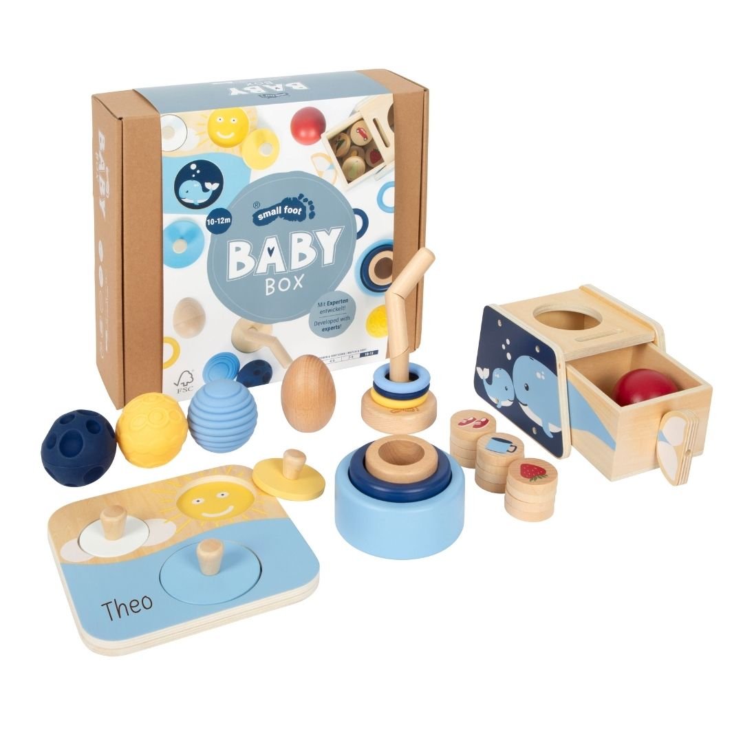 SMALL FOOT Baby-Box - 10 - 12 Monate „Ordnen & Sortieren“ - wunderwunsch