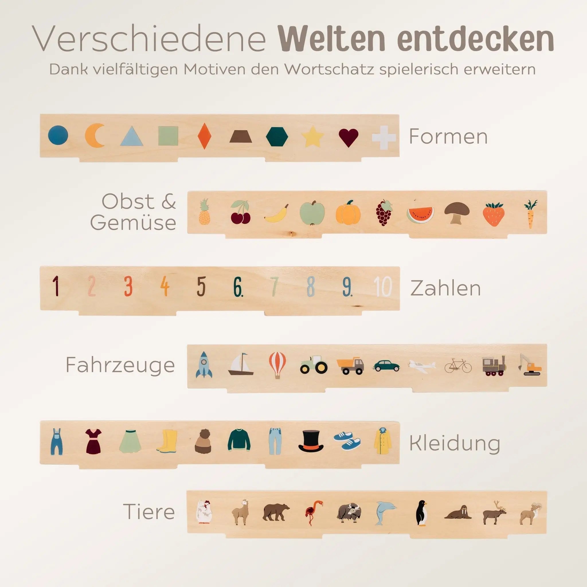 SMALL FOOT Bildersortierbox "Weltentdecker" Holz personalisierbar - wunderwunsch