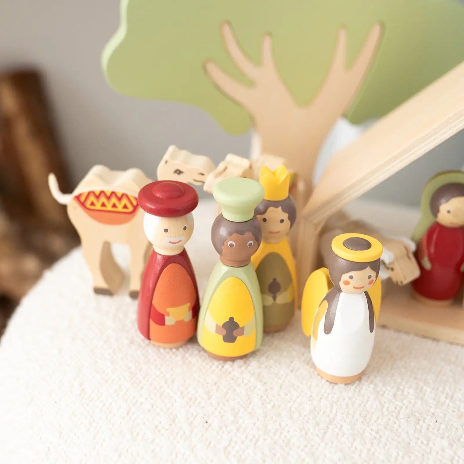 SMALL FOOT Kinder Weihnachtskrippe Holz personalisierbar - wunderwunsch