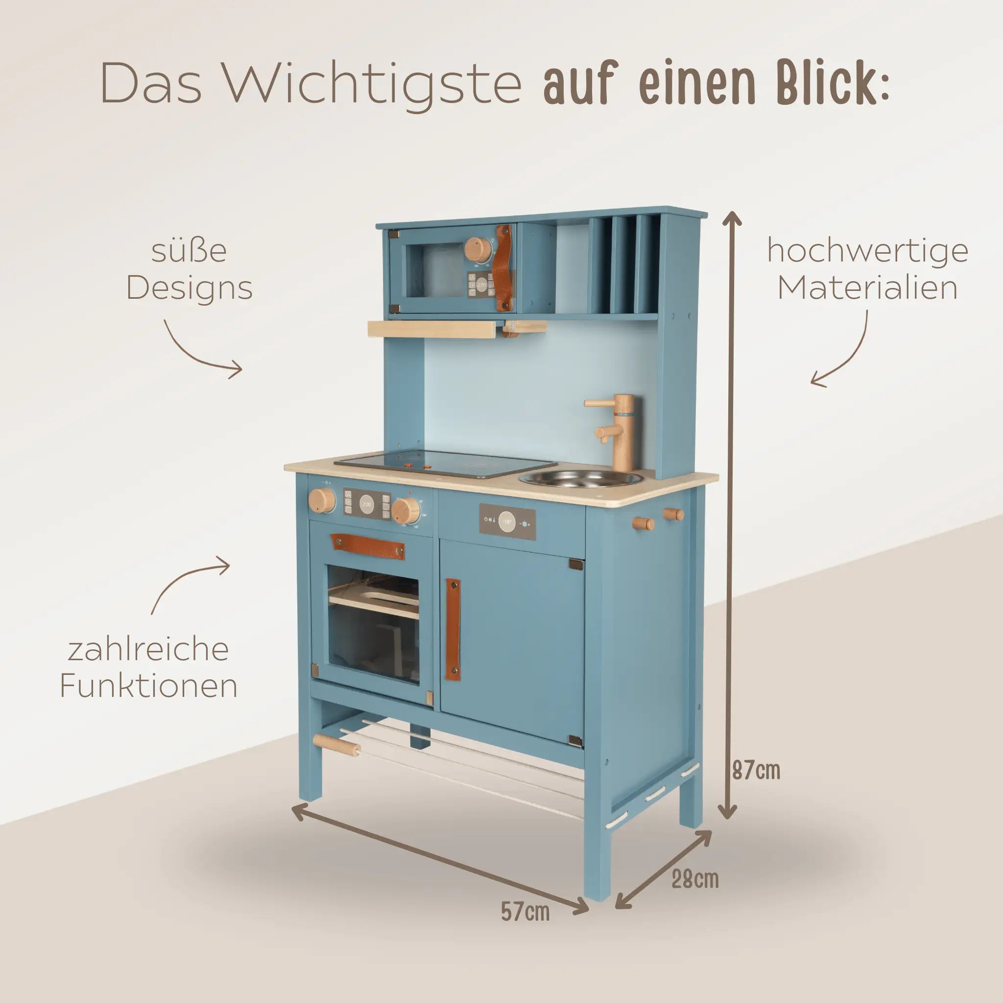 SMALL FOOT Kinderküche Holz "Tasty" personalisierbar - wunderwunsch