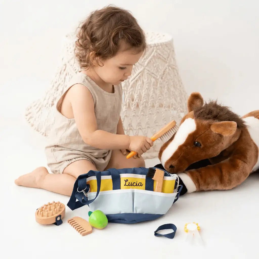 SMALL FOOT Pferdepflege - Set mit Tasche personalisierbar - wunderwunsch