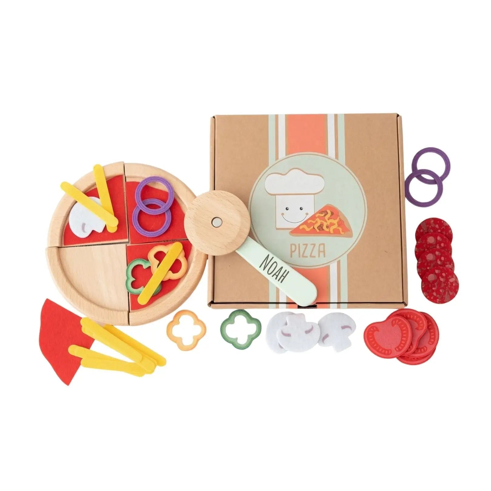 SMALL FOOT Pizza - Set personalisierbar - wunderwunsch
