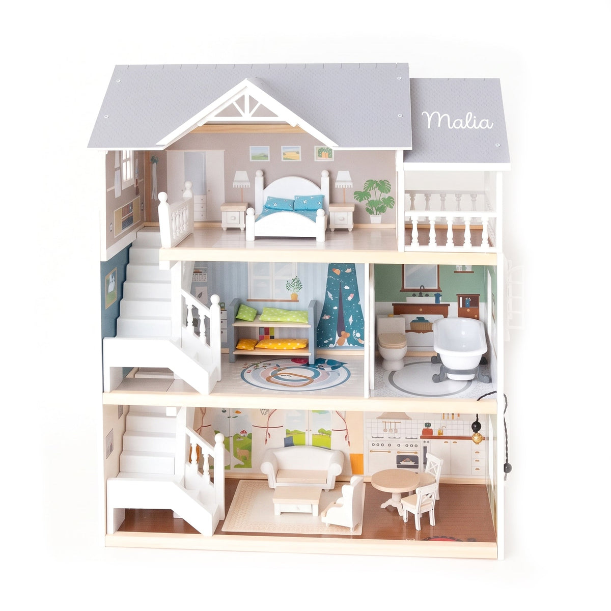 SMALL FOOT Puppenhaus personalisierbar - wunderwunsch