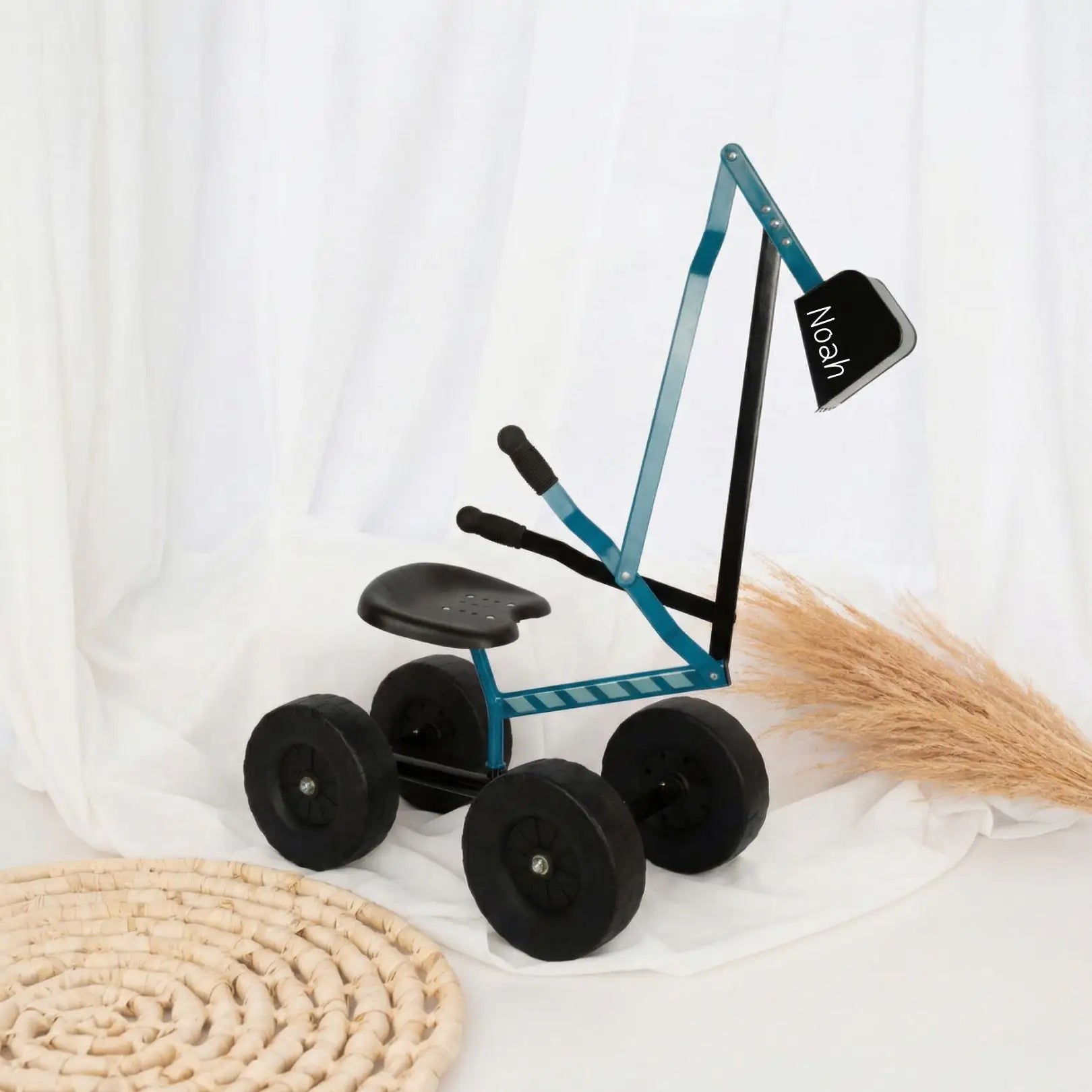 SMALL FOOT Sitzbagger blau personalisierbar - wunderwunsch
