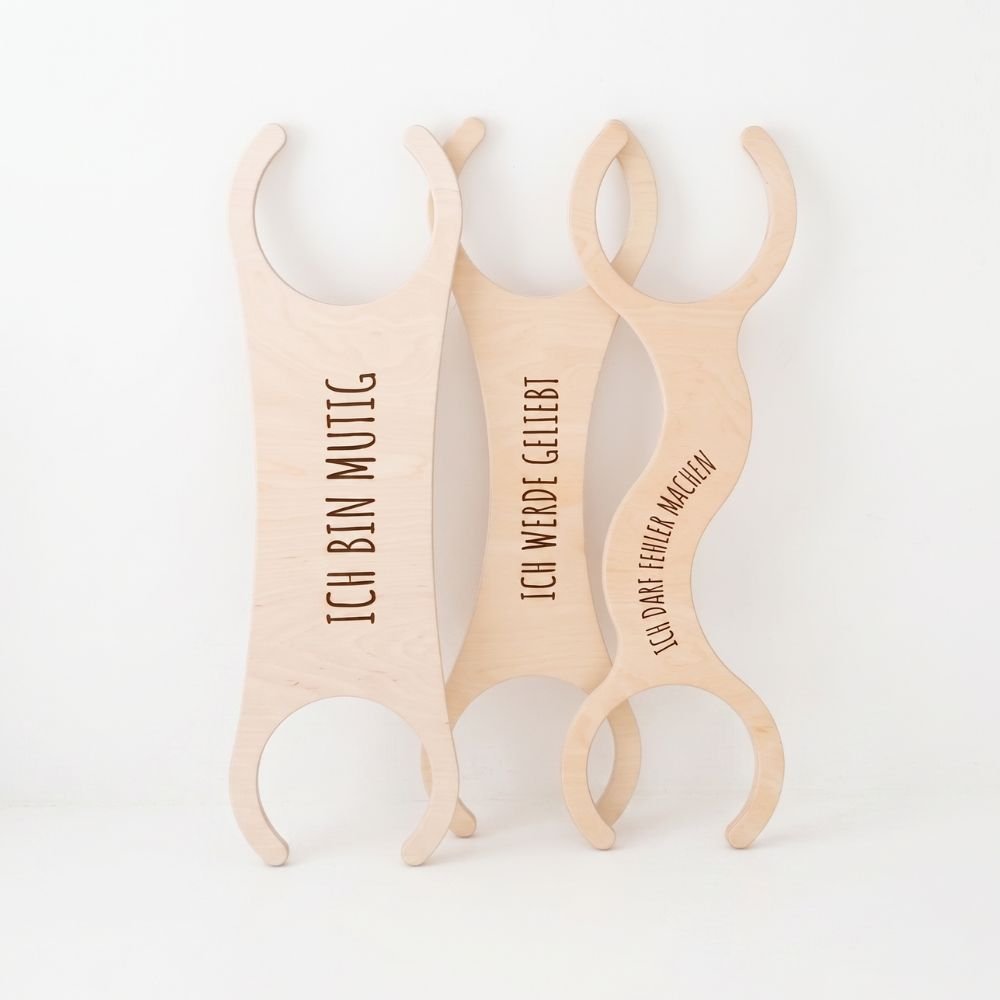STAPELWELT Abenteuerbrücke aus Holz - Affirmationen - wunderwunsch
