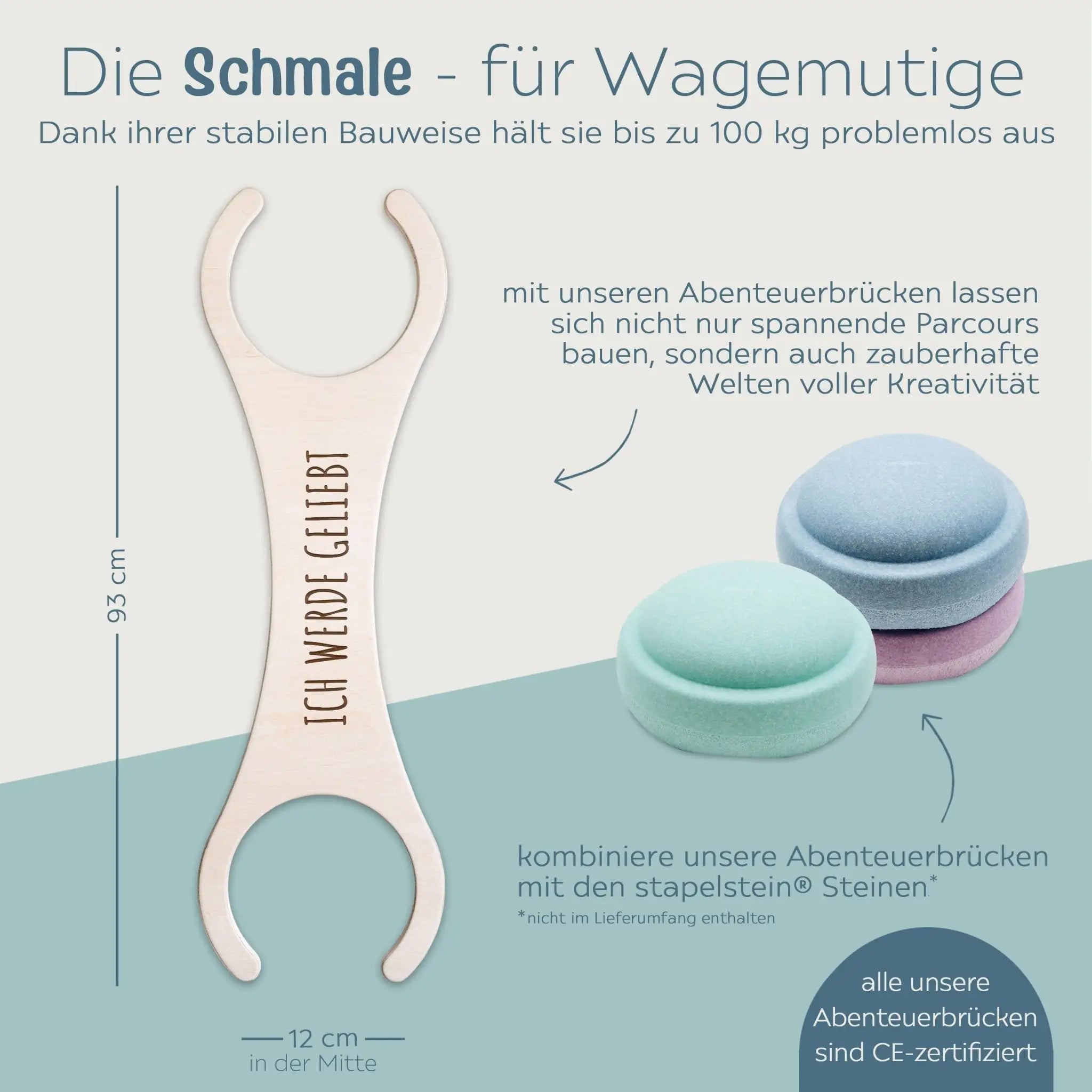 STAPELWELT "Affirmationen" Abenteuerbrücke für stapelstein® - wunderwunsch