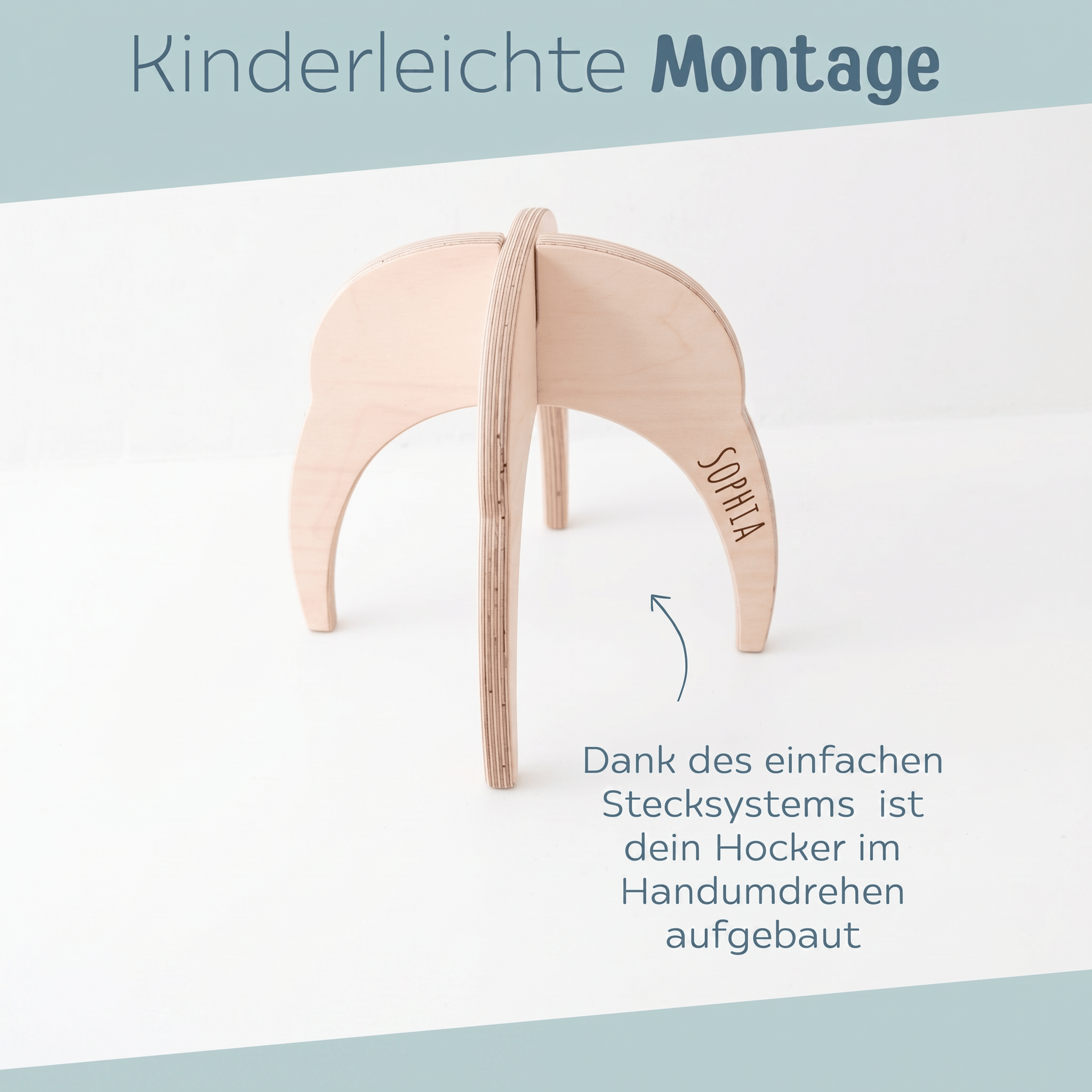 STAPELWELT Hocker aus Holz - wunderwunsch