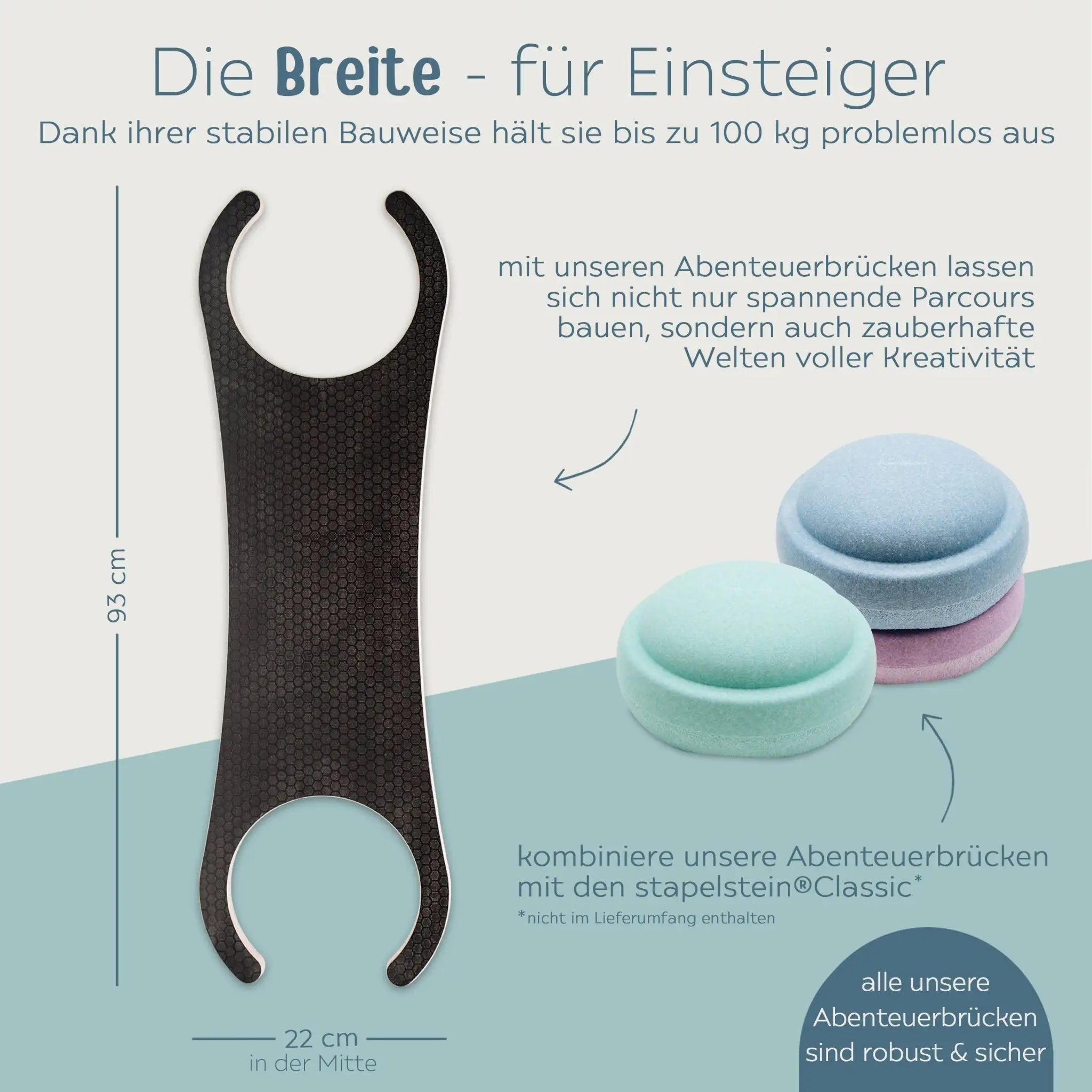 STAPELWELT Outdoor Abenteuerbrücke für stapelstein® - wunderwunsch