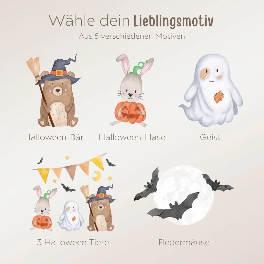 Stoffbeutel "Halloween" personalisiert - wunderwunsch