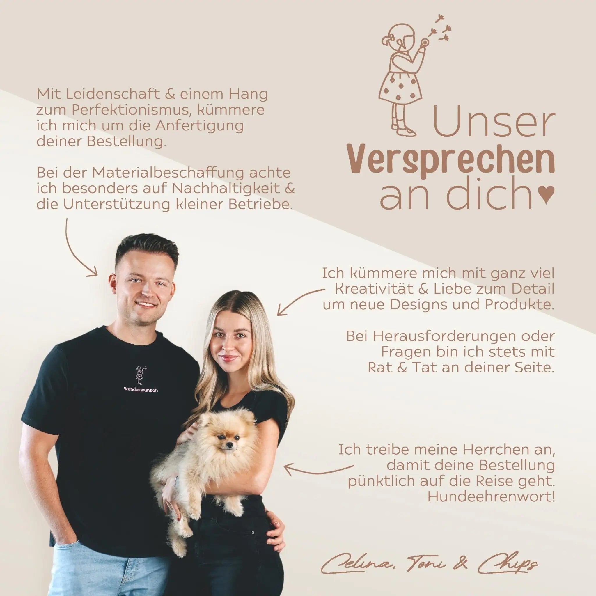 Stoffbeutel - Schultüte für Lehrer - wunderwunsch