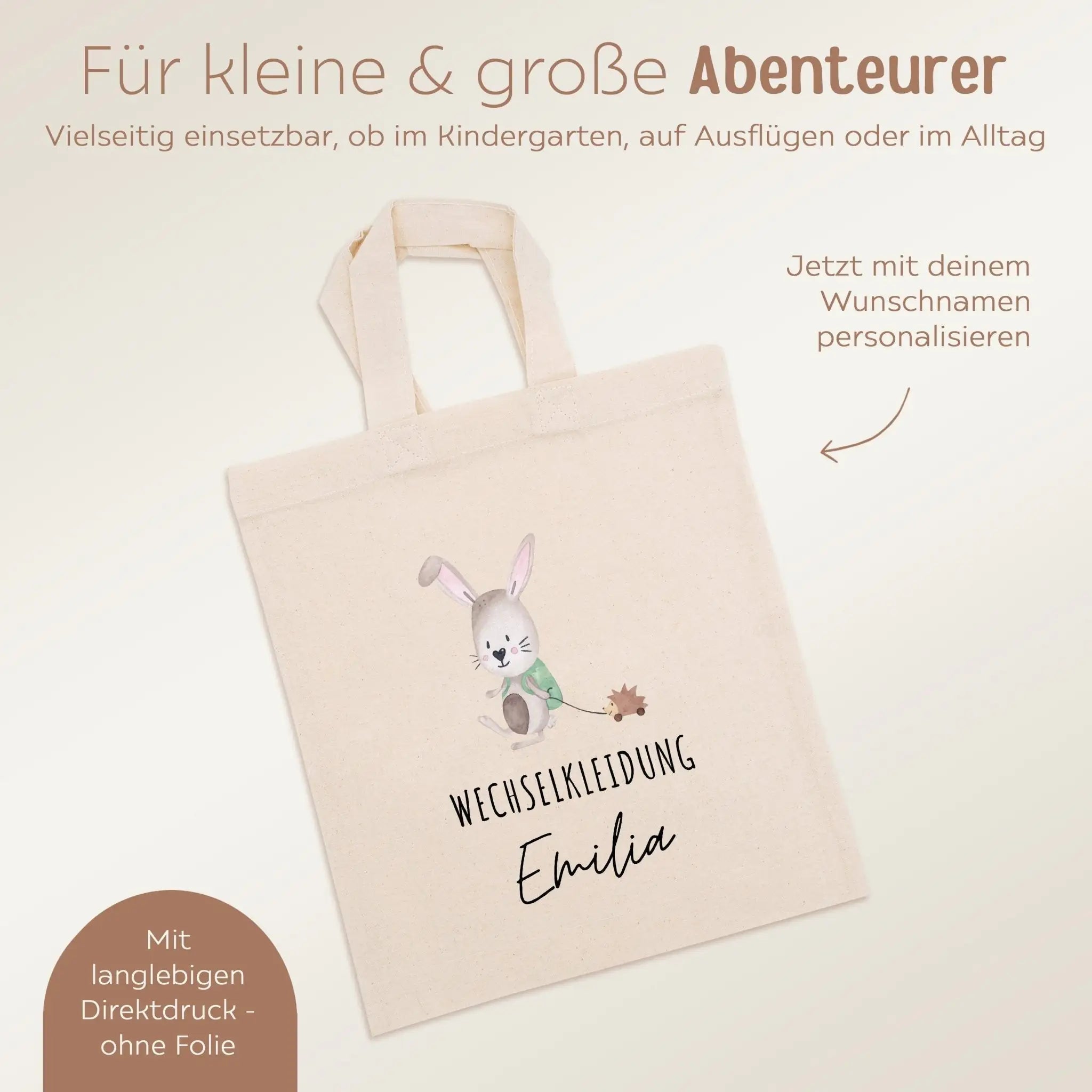 Stoffbeutel "Wechselkleidung" personalisiert - wunderwunsch
