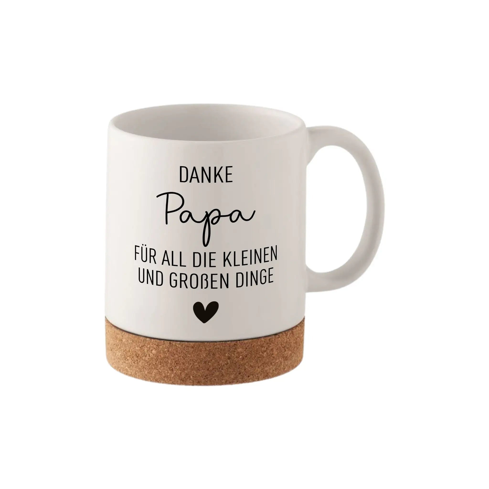 Tasse mit Korkboden - Danke Mama/Papa - wunderwunsch