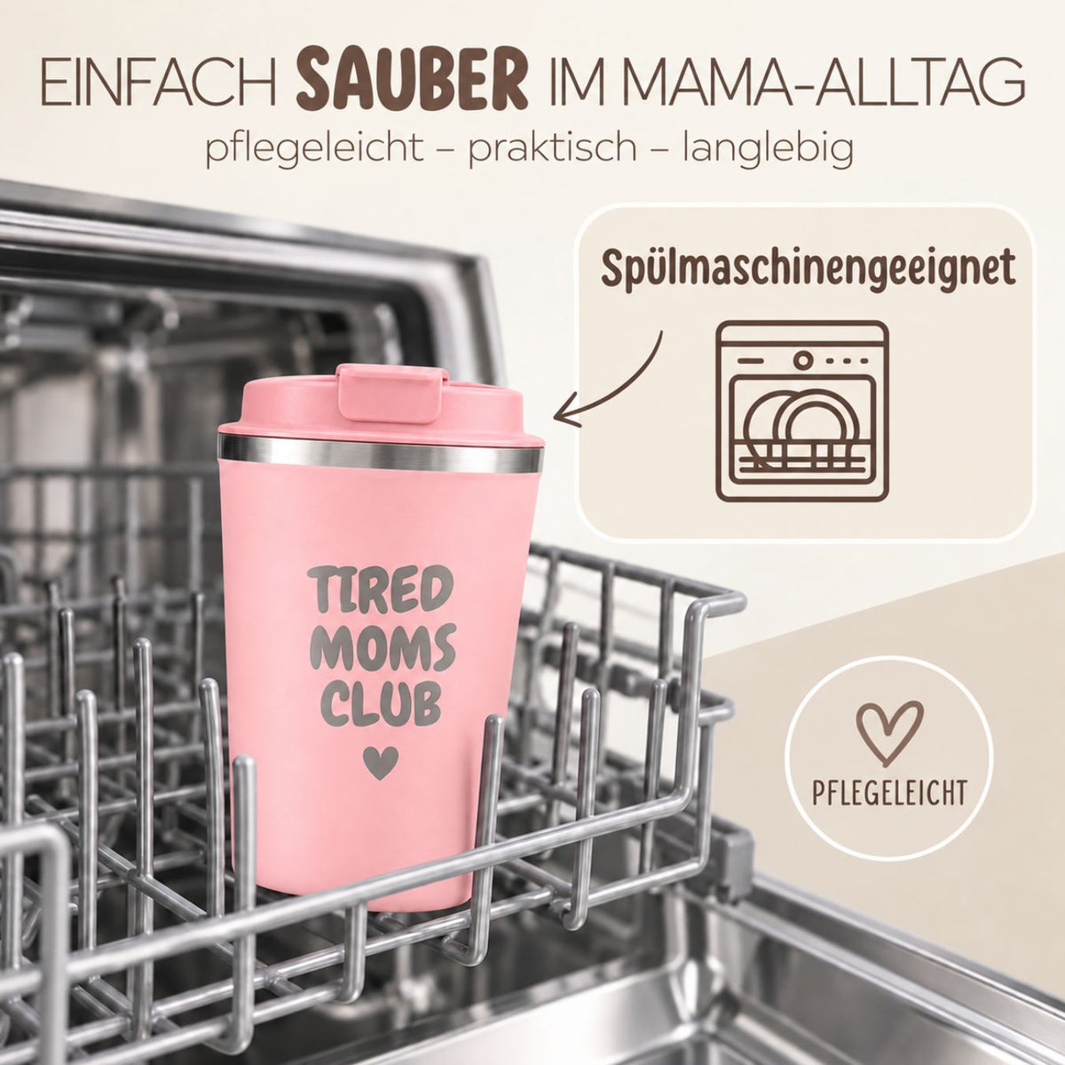 Thermobecher To-Go - Moms Club - wunderwunsch