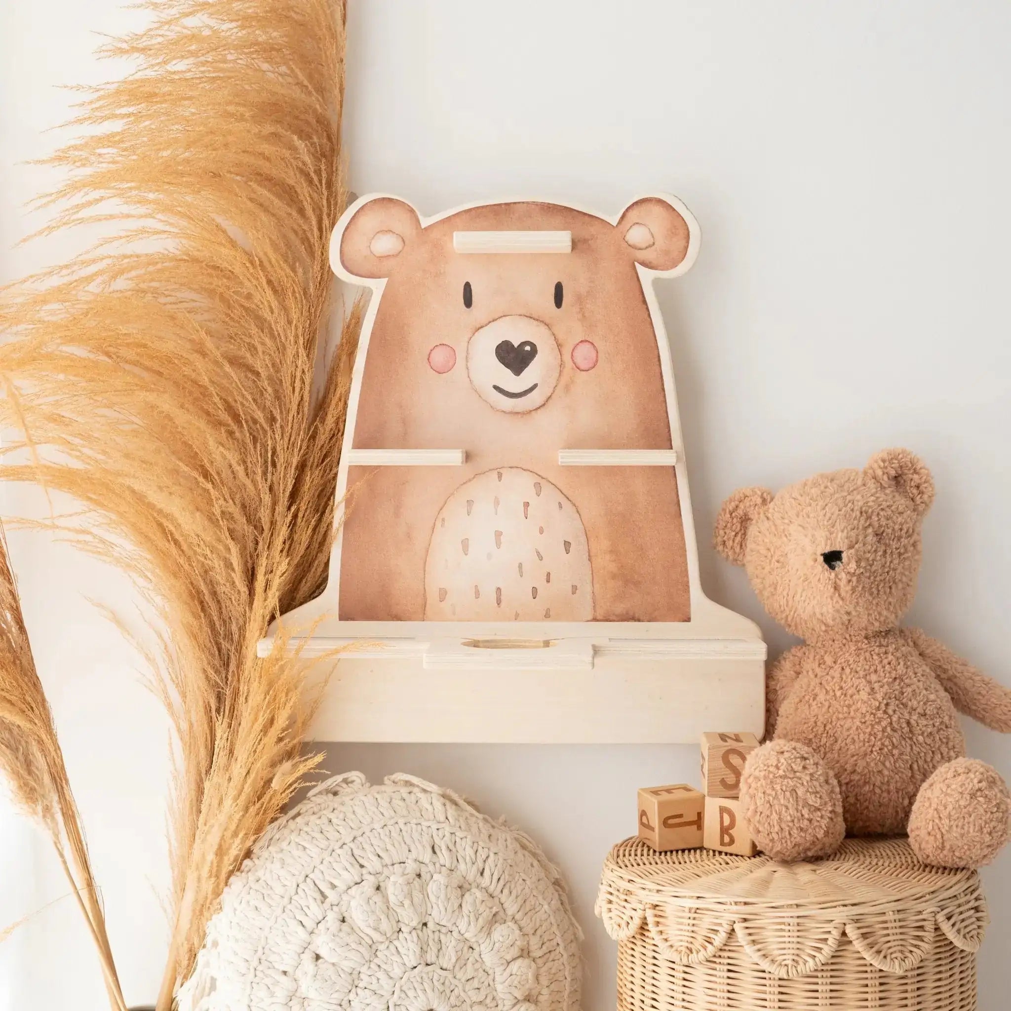 Toniebox Regal Holz - Bär Aquarell - wunderwunsch