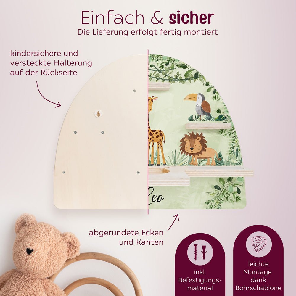 Toniebox Regal Holz - Safari - wunderwunsch