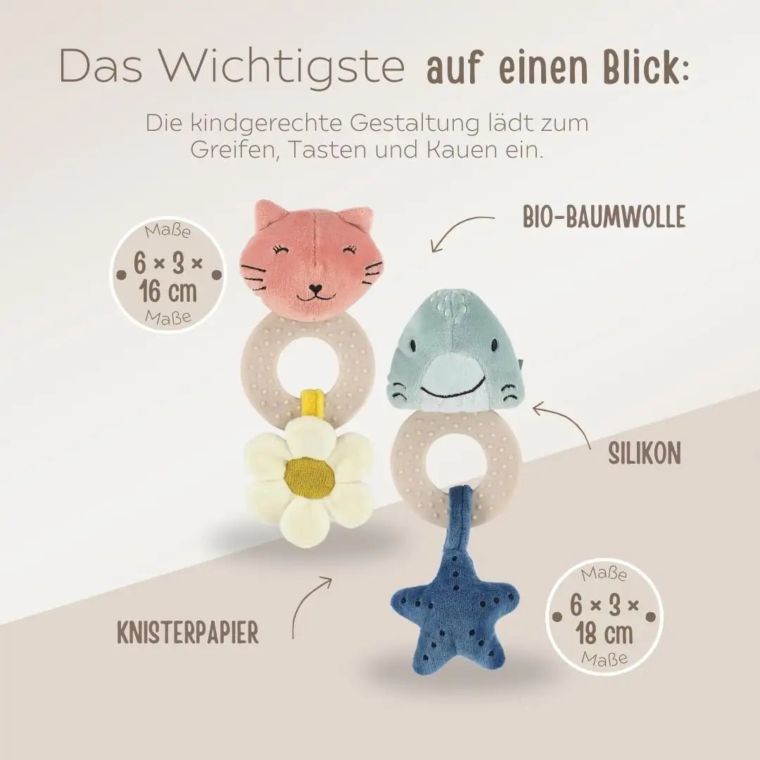 TRIXIE Beißspielzeug - Katze oder Hai - wunderwunsch