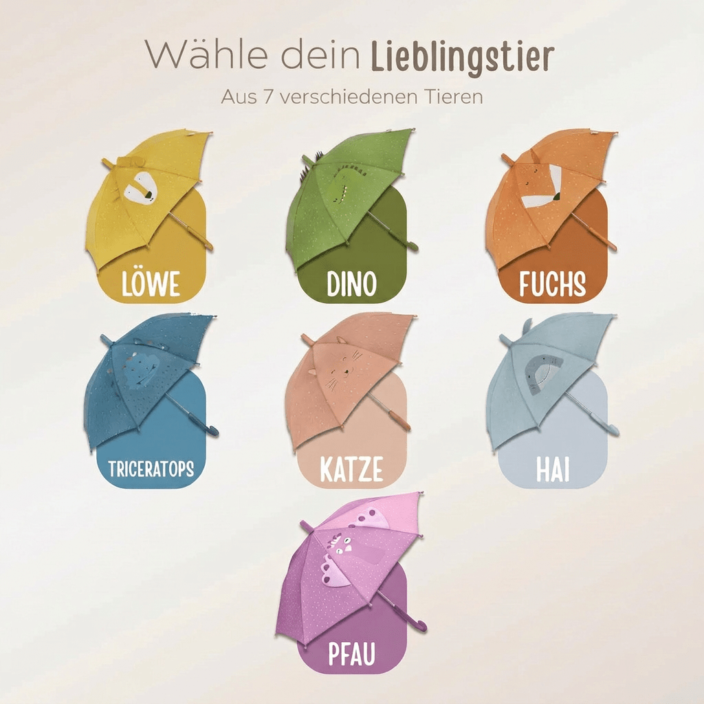 TRIXIE Kinder Regenschirm personalisiert - wunderwunsch