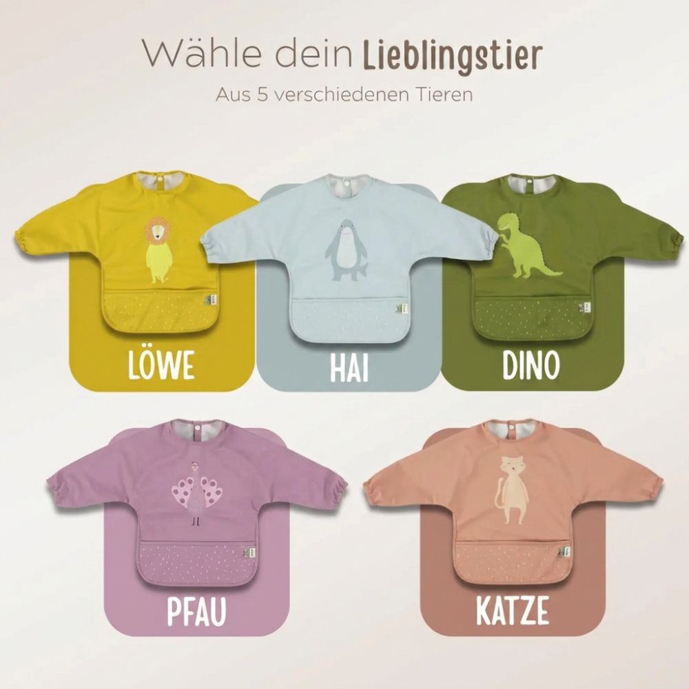 TRIXIE Langarm Latz abwischbar - wunderwunsch