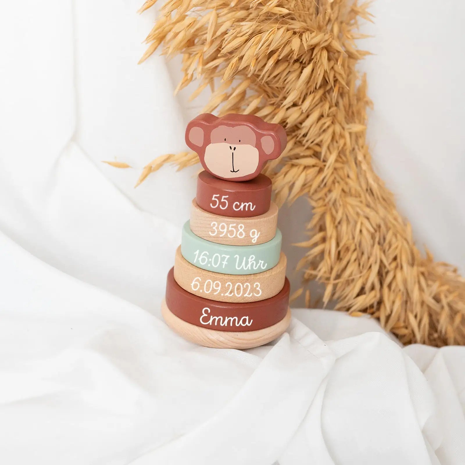 TRIXIE Stapelturm Holz Tiere personalisiert - wunderwunsch