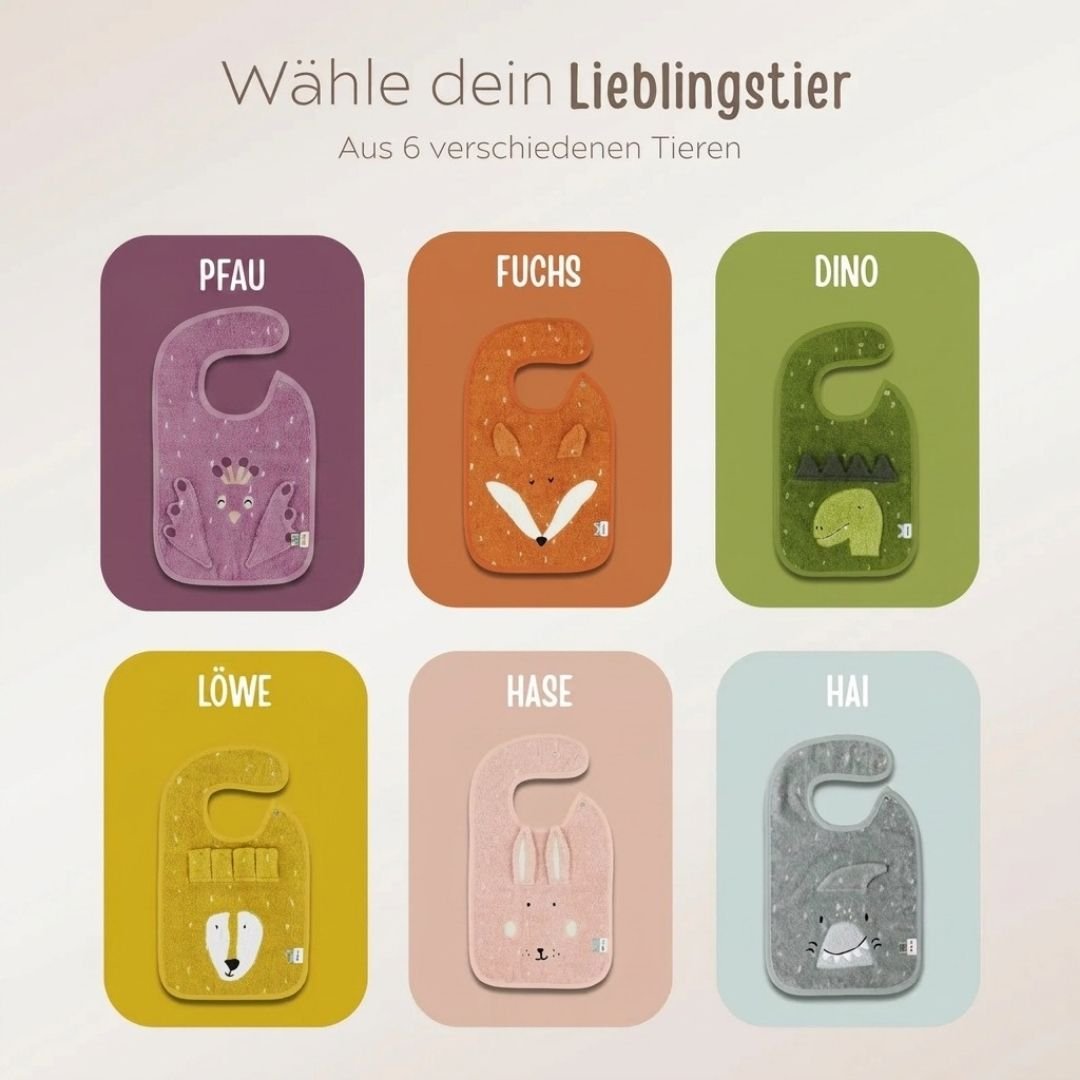 TRIXIE Stoff Lätzchen Tier personalisiert - wunderwunsch