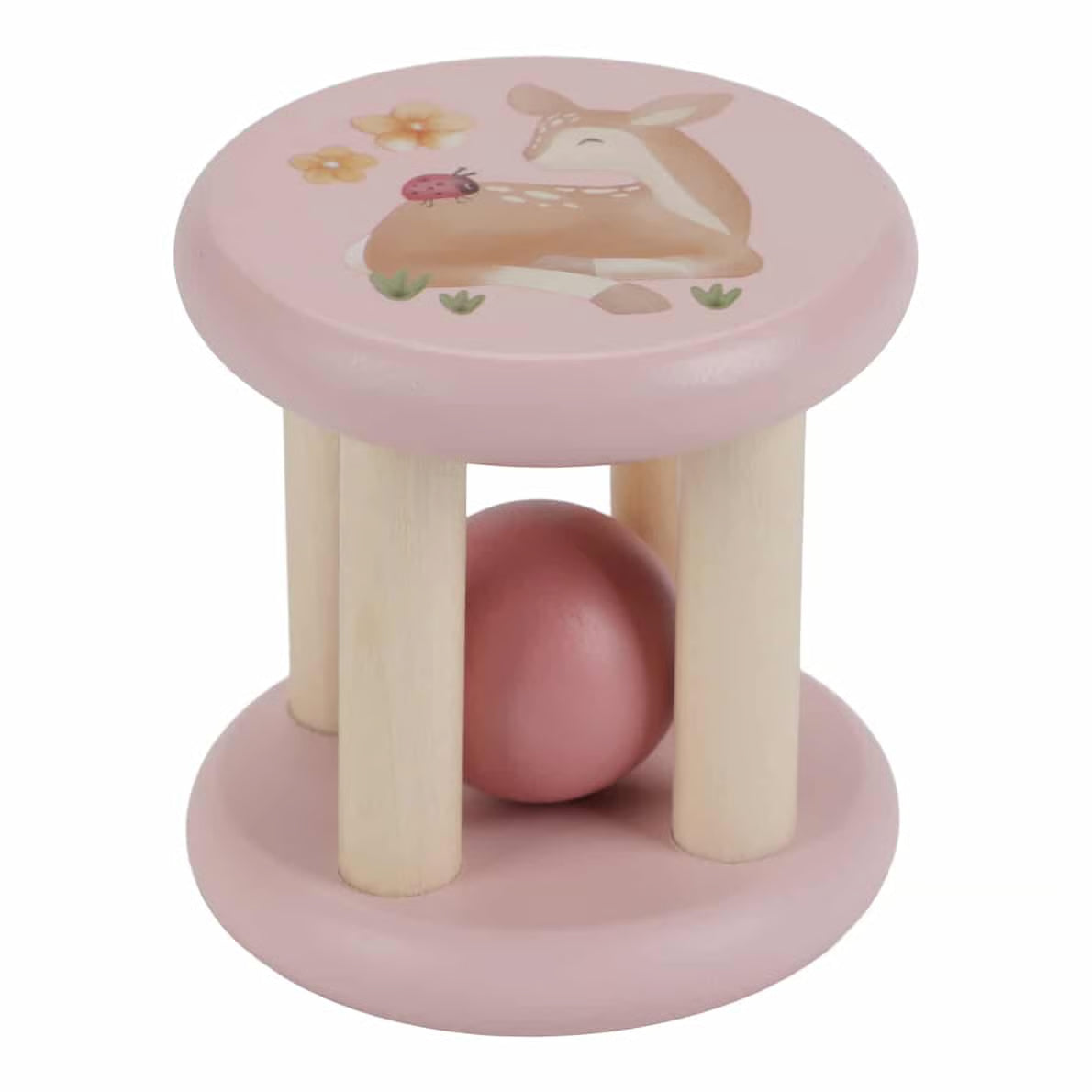 LITTLE DUTCH Rasselroller - Fairy Garden rosa