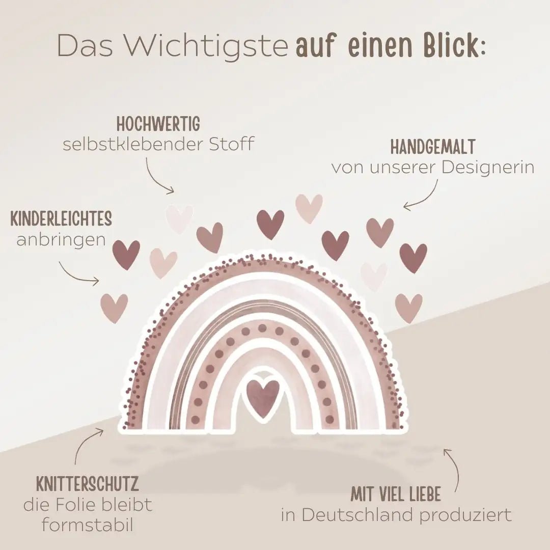 Wandtattoo Regenbogen - wunderwunsch