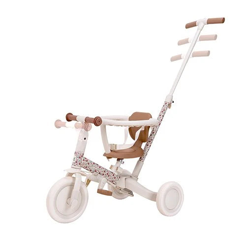 LITTLE DUTCH 4-in-1 Laufrad Dreirad - Off White Blumen