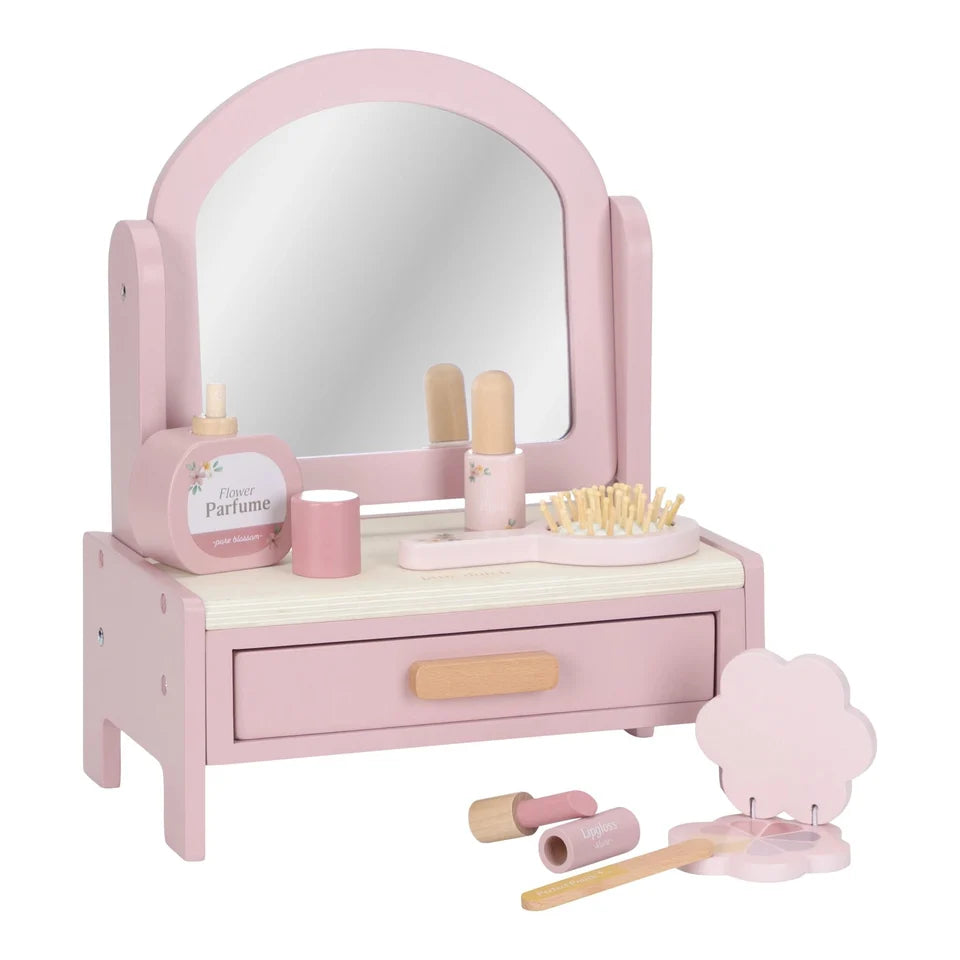 LITTLE DUTCH Holz Frisiertisch klein - Rosa - Essentials
