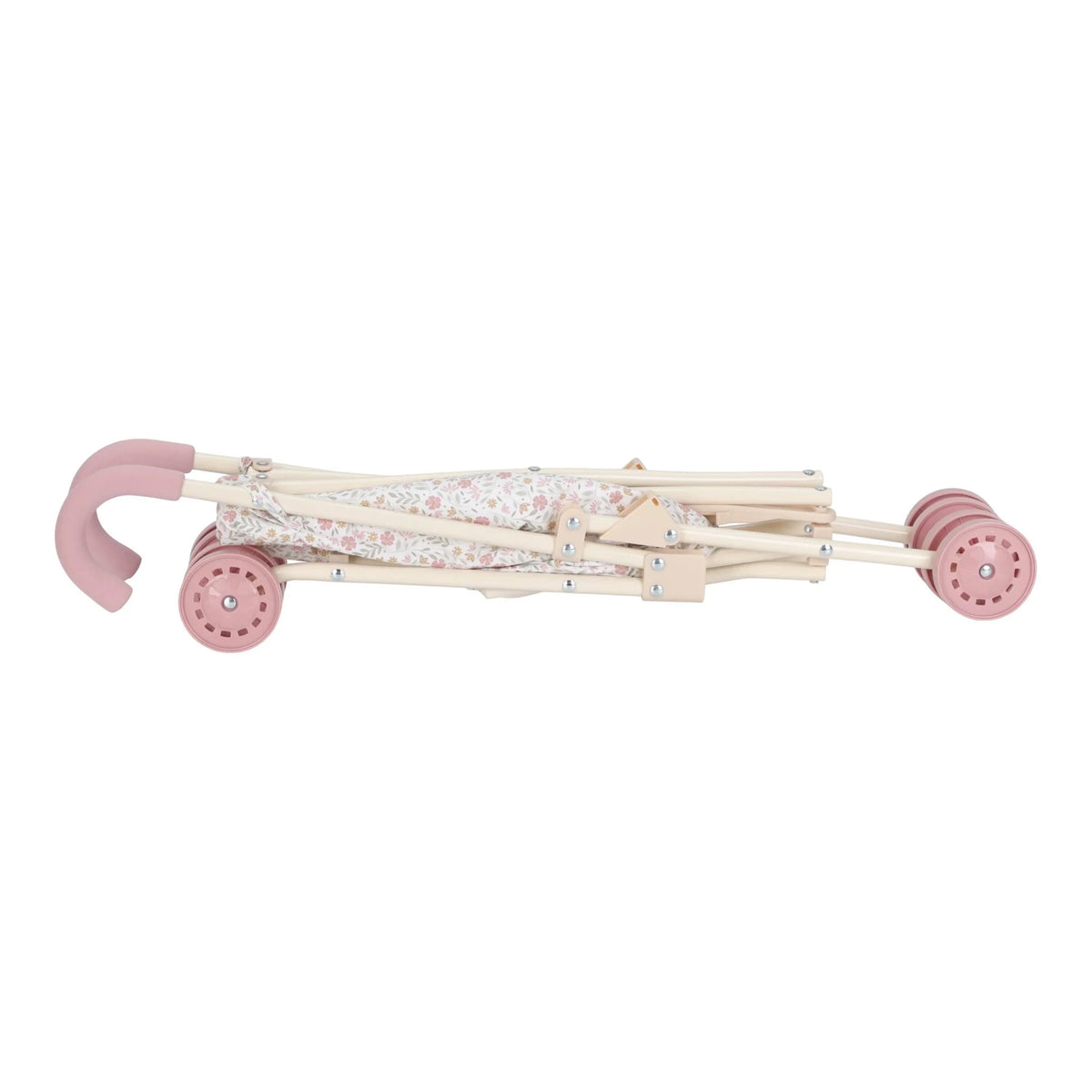 LITTLE DUTCH Puppenbuggy klappbar - Soft Flowers rosa