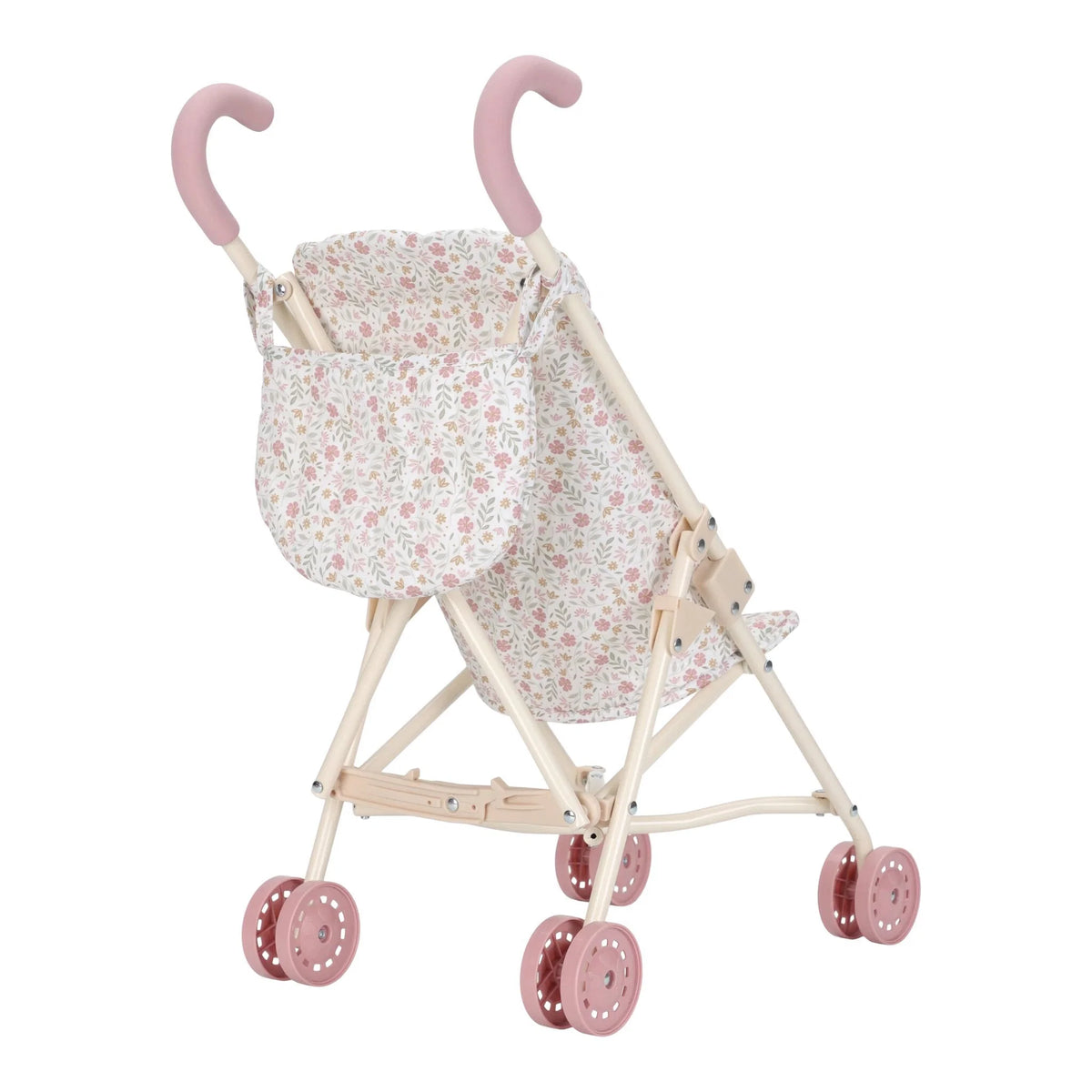 LITTLE DUTCH Puppenbuggy klappbar - Soft Flowers rosa