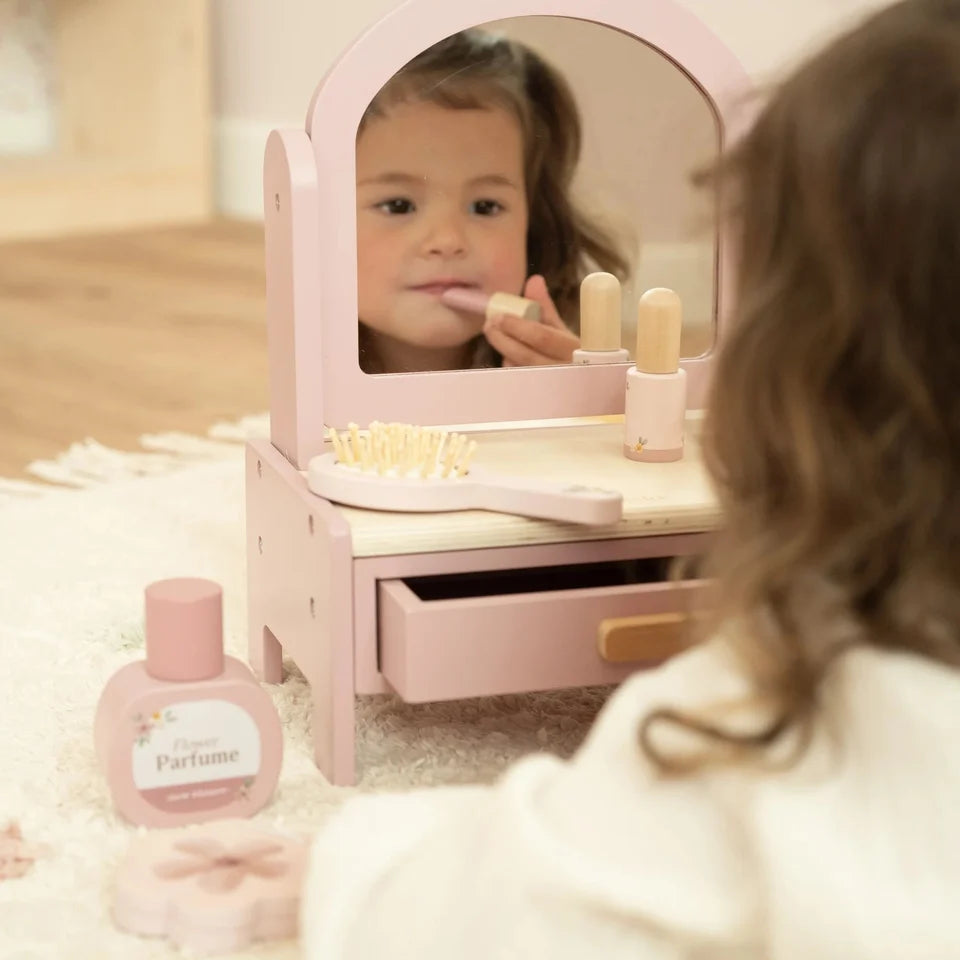LITTLE DUTCH Holz Frisiertisch klein - Rosa - Essentials