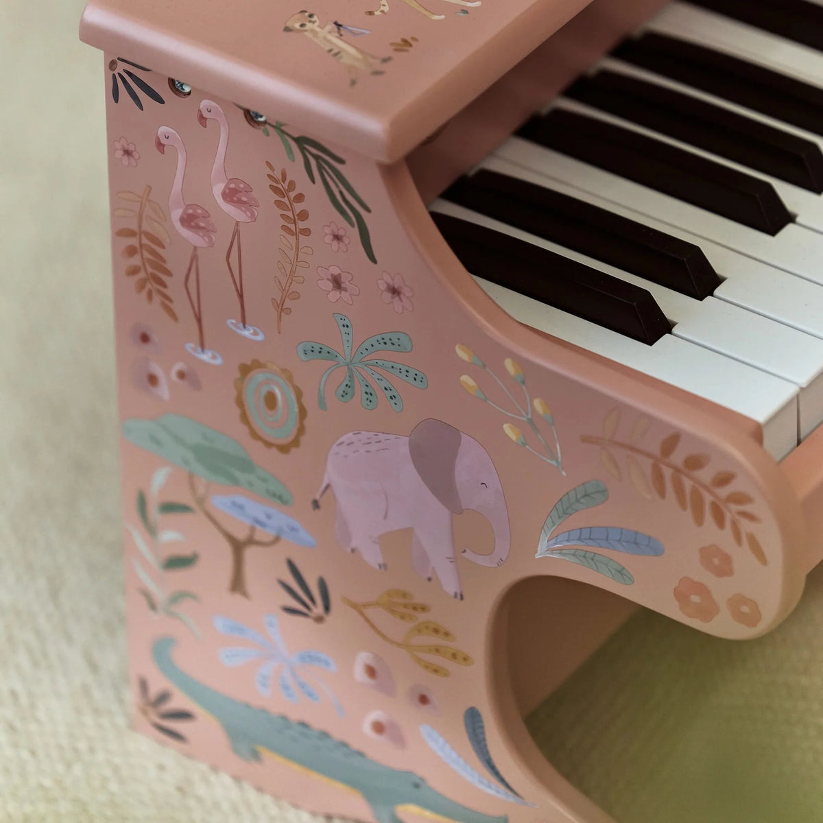 LITTLE DUTCH Holz Klavier - Rosa - Safari Friends