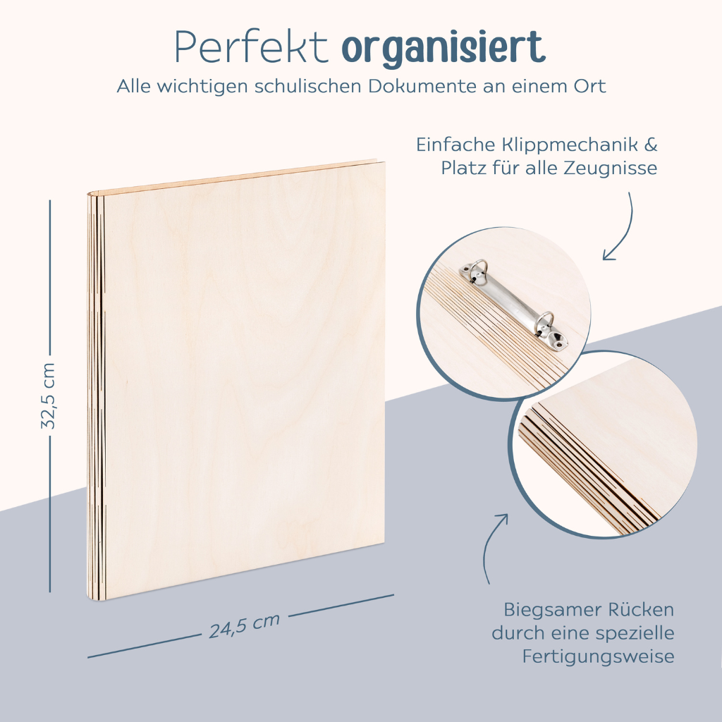 B-WARE Ringordner aus Holz