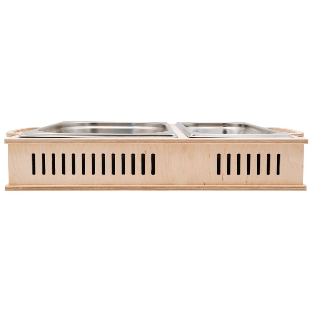 B-WARE Warmhalteplatte aus Holz