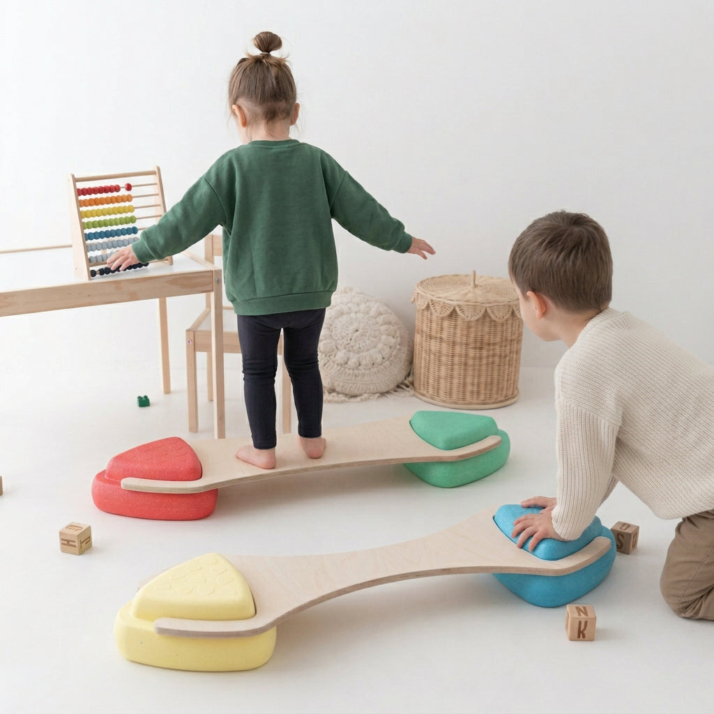 STAPELWELT Abenteuerbrücke für NATTOU Blocky Balance Spielsteine