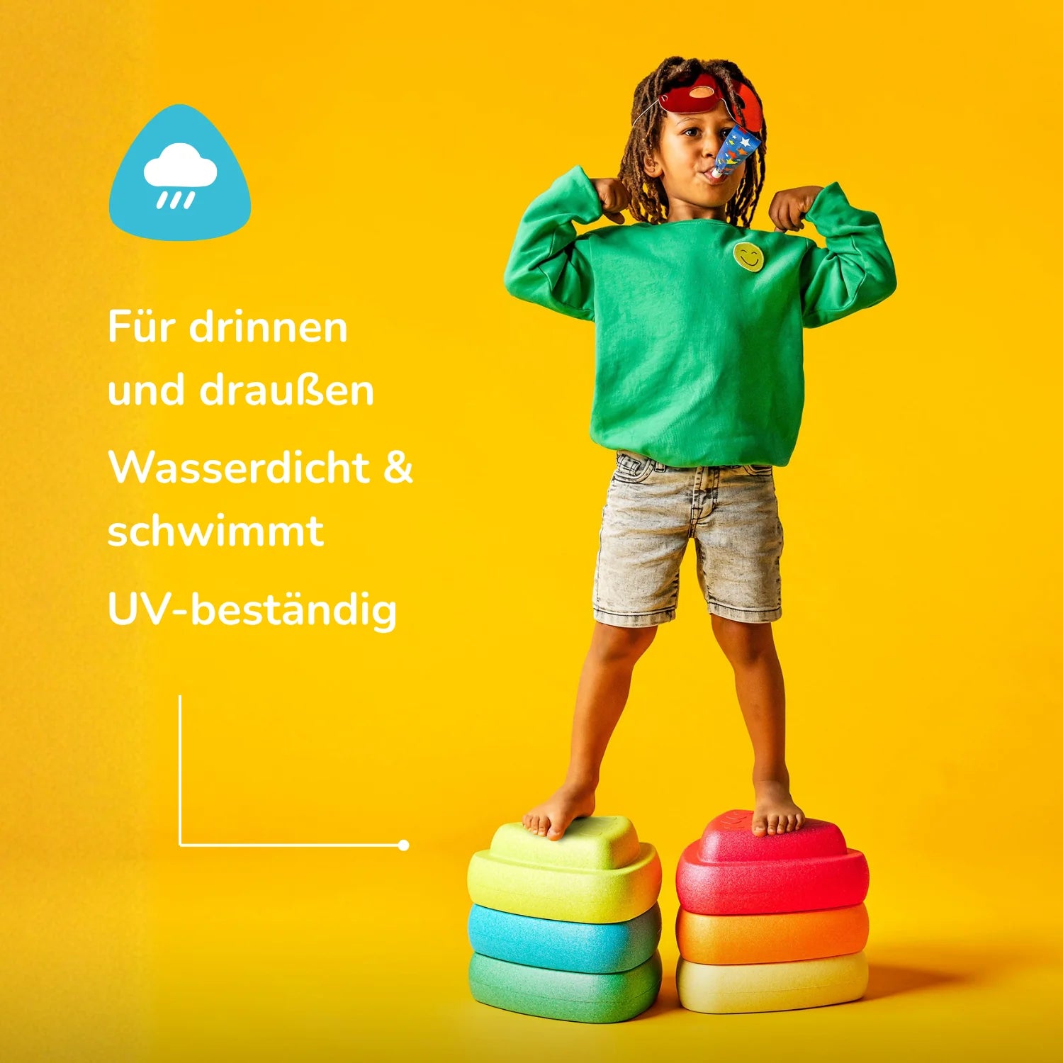 NATTOU Blocky Balance Spielsteine 6er Set